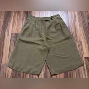 Massimo Dutti Linen Blend High-Waist Shorts